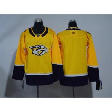 Youth Adidas Nashville Predators Blank Yellow Home Authentic Stitched NHL Jersey