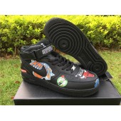 SUPREME X NBA X NIKE AIR FORCE 1 MID BLACK