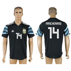 Argentina 14 MASCHERANO Away 2018 FIFA World Cup Thailand Soccer Jersey