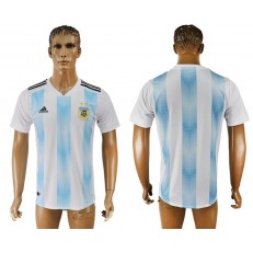Argentina Home 2018 FIFA World Cup Thailand Soccer Jersey