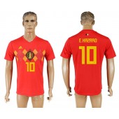 Belgium 10 E.HAZARD Home 2018 FIFA World Cup Thailand Soccer Jersey