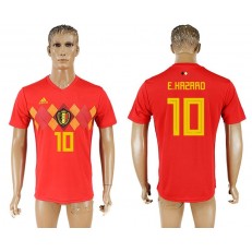 Belgium 10 E.HAZARD Home 2018 FIFA World Cup Thailand Soccer Jersey