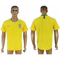 Brazil Home 2018 FIFA World Cup Thailand Soccer Jersey