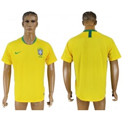 Brazil Home 2018 FIFA World Cup Thailand Soccer Jersey