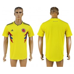 Colombia Home 2018 FIFA World Cup Thailand Soccer Jersey