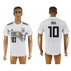 Germany 10 OZIL Home 2018 FIFA World Cup Thailand Soccer Jersey