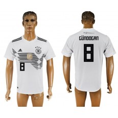 Germany 8 GUNDOGAN Home 2018 FIFA World Cup Thailand Soccer Jersey