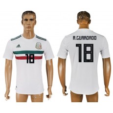 Mexico 18 A. GUARDADO Away 2018 FIFA World Cup Thailand Soccer Jersey