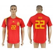 Spain 22 ISCO Home 2018 FIFA World Cup Thailand Soccer Jersey