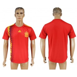 Spain Home 2018 FIFA World Cup Thailand Soccer Jersey