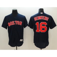 MLB Boston Red Sox 16 Andrew Benintendi Navy Blue Flexbase Authentic Collection Stitched Men Jersey