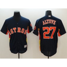MLB Houston Astros 27 Jose Altuve Navy Blue Flexbase Authentic Collection Stitched Men Jersey