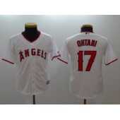 MLB Los Angeles Angels 17 Shohei Ohtani White Home Stitched Youth Jersey