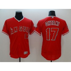 MLB Los Angeles Angels of Anaheim 17 Red Shohei Ohtani Flexbase Authentic Collection Stitched Men Jersey