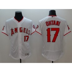 MLB Los Angeles Angels of Anaheim 17 Shohei Ohtani White Flexbase Authentic Collection Stitched Men Jersey