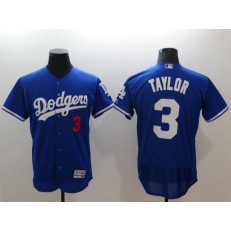 MLB Los Angeles Dodgers 3 Chris Taylor Blue Flexbase Men Jersey