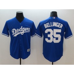 MLB Los Angeles Dodgers 35 Blue Alternate Cool Base Men Jersey