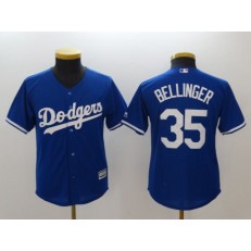 MLB Los Angeles Dodgers 35 Cody Bellinger Blue Alternate Stitched Youth Jersey