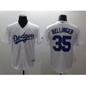 MLB Los Angeles Dodgers 35 Cody Bellinger White Home Cool Base Stitched Men Jersey