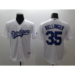MLB Los Angeles Dodgers 35 Cody Bellinger White Home Cool Base Stitched Men Jersey