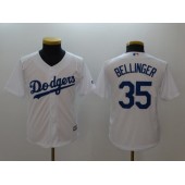 MLB Los Angeles Dodgers 35 Cody Bellinger White Home Stitched Youth Jersey