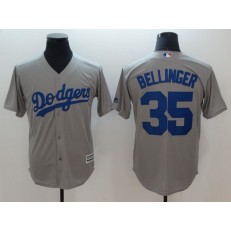 MLB Los Angeles Dodgers 35 Grey Alternate Road Cool Base Men Jersey