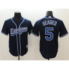 MLB Los Angeles Dodgers 5 Corey Seager Black Fashion Cool Base Stitched Men Jersey