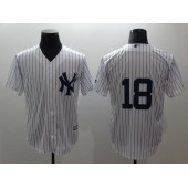 MLB New York Yankees 18 Didi Gregorius White Cool Base Men Jersey