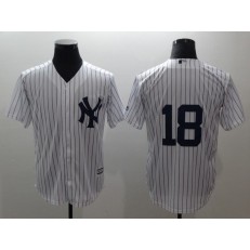 MLB New York Yankees 18 Didi Gregorius White Cool Base Men Jersey