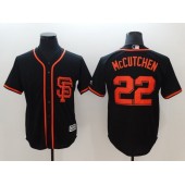 MLB San Francisco Giants 22 Andrew McCutchen Black New Cool Base Alternate Stitched Men Jersey