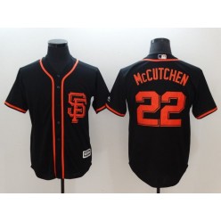 MLB San Francisco Giants 22 Andrew McCutchen Black New Cool Base Alternate Stitched Men Jersey