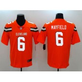 Cleveland Browns 6 Baker Mayfield Orange Vapor Untouchable Limited Nike NFL Jersey