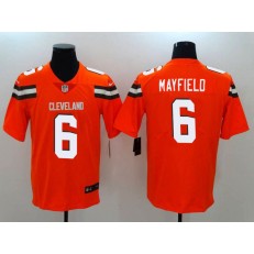 Cleveland Browns 6 Baker Mayfield Orange Vapor Untouchable Limited Nike NFL Jersey