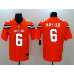 Cleveland Browns 6 Baker Mayfield Orange Vapor Untouchable Limited Nike NFL Jersey