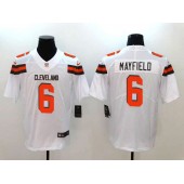 Cleveland Browns 6 Baker Mayfield White Vapor Untouchable Limited Nike NFL Jersey
