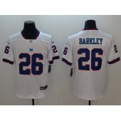 New York Giants 26 Saquon Barkley White Color Rush Limited Nike NFL Jersey