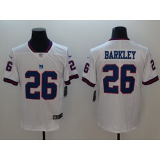 New York Giants 26 Saquon Barkley White Color Rush Limited Nike NFL Jersey