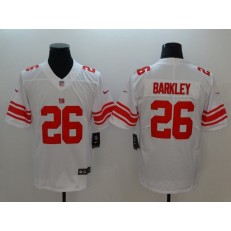 New York Giants 26 Saquon Barkley White Vapor Untouchable Player Limited Nike NFL Jersey