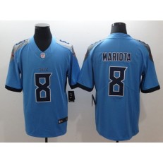 Tennessee Titans 8 Marcus Mariota Light Blue New 2018 Vapor Untouchable Limited Nike NFL Jersey