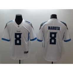 Tennessee Titans 8 Marcus Mariota White Vapor Untouchable Limited Nike NFL Jersey