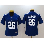 Women Nike New York Giants 26 Saquon Barkley Royal Vapor Untouchable Limited NFL Jersey