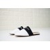 GIVENCHY PARIS FLAT WHITE LEATHER MULES WITH WHITE LOGO