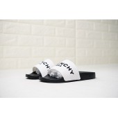 GIVENCHY PARIS SANDAL BLACK WHITE BLACK LOGO