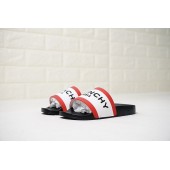 GIVENCHY PARIS SANDAL BLACK WHITE RED BLACK LOGO