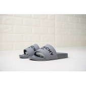 GIVENCHY PARIS SANDAL GREY BLACK LOGO