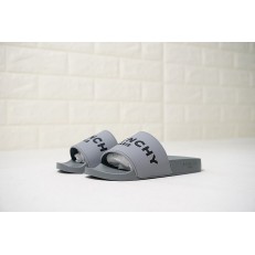 GIVENCHY PARIS SANDAL GREY BLACK LOGO