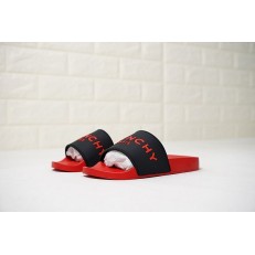 GIVENCHY PARIS SANDAL RED BLACK RED LOGO