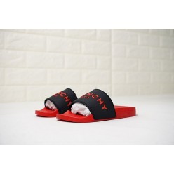 GIVENCHY PARIS SANDAL RED BLACK RED LOGO