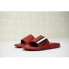 BALLY SAXOR MEN'S GARNET RUBBER SLIDE 6219587