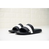 BALLY SLETER MEN'S BLACK AND WHITE RUBBER SLIDE